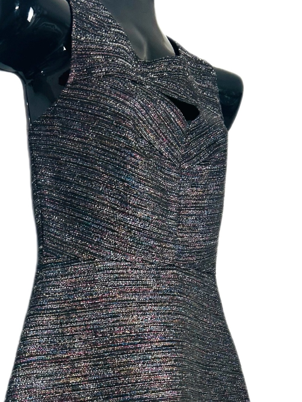 Forever 21 Metallic Charcoal Fit & Flare Mini Dress *NWOT